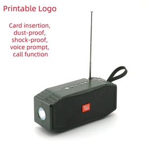 New solar-powered speaker <b>wireless</b> card insert portable home outdoor radio flashlight - Product Image 1
