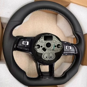 Volante Deportivo de 3 Palancas en Cuero para VW Mk7 <span class=keywords><strong>Polo</strong></span> Golf Mk6 Jetta Scirocco T6 <span class=keywords><strong>GTI</strong></span> al por Mayor - Product Image 2