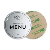 Autocollant NFC en époxy, taille personnalisée, étanche, carte de menu de table NFC pour restaurants