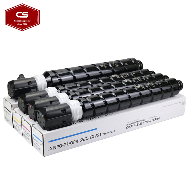 Compatible Toner Cartridge for Canon Advance C 5535 5540 5550 5560 5735 5740 5750 5760 NPG-71 C-EXV51 GPR-55 Japanese Toner