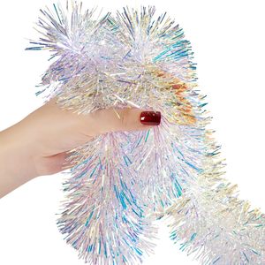 Hiasan Garland Natal Pink Biru Putih, Garland Metalik untuk Dekorasi Valentine, Ulang Tahun, Pernikahan, Pesta, Liburan, Perlengkapan Rumah - Product Image 6