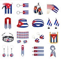 Cadeaux promotionnels en gros 2026 de haute qualité pour événements sportifs, souvenirs imprimés drapeau Cuba à usages multiples