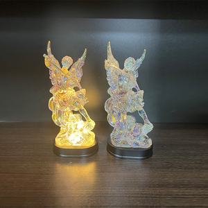 Promosi pabrik Resin agama Resin patung Yesus dan Perawan Maria lampu LED barang agama Katolik - Product Image 4