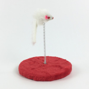Cat Toy Spring Mouse M10 Plush Interactive Pet Toy For Cats <b>Scratch</b> <b>Pad</b> Base - Product Image 2