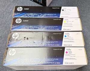 Tóner de color de repuesto 117A W2070A W2071A W2072A <span class=keywords><strong>W2073A</strong></span> para impresoras láser a color 150a 150w 178nw 179fnw, 1000 páginas, negro 700, color - Product Image 1