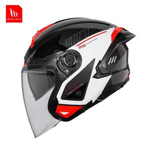 Casco de Motocicleta Unisex COSMO SV 3/4 Abierto, Doble Visera, Diseño ABS para Todas las Estaciones, Cierre Rápido, Nuevo, Homologado por DOT/ECE/CCC - Product Image 2