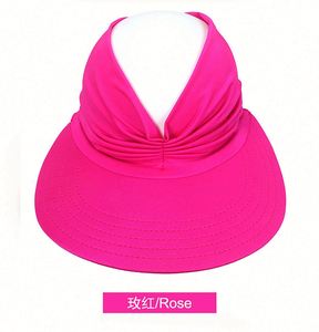 Nouvelle Visière de Soleil Femme Anti-UV Élastique Adulte Chapeau de Plage Anti-UV Visière Ouverte - Product Image 6