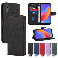 Étui Portefeuille Rabattable en Cuir pour Téléphone Huawei Y5 Y6 Y7 Y8 Y9 2018 2019 Housse Holster