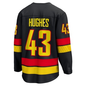 Jersey de Hockey sobre Hielo de los Vancouver Canucks Bordado al por Mayor # 40 <span class=keywords><strong>Elias</strong></span> Pettersson # 43 Quinn Hughes # Uniforme de Hockey de Brock Boeser Número 6 - Product Image 4