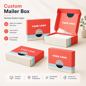 Customizable Rectangle Paperboard Mailer <b>Boxes</b> With Four-Color Printing Logo Design For Gift And Craft Use - Product Image 2