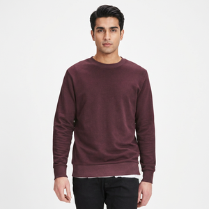Sudadera lisa al por mayor 100% algodón, cuello redondo, personalizable, básica, para hombre - Product Image 1