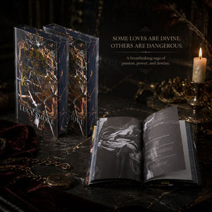 Custom Hardcover Sprayed Edge Dark Fantasy Romance Novel <b>Book</b> Printing Gold Foil Cover Special Edition Perfect Binding OEM ODM - Product Image 3