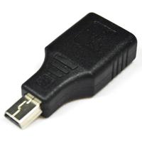 Adaptateur OTG noir USB 2.0 a femelle vers Micro USB B 5 broches mâle Mini adaptateur OTG