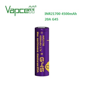 Batería Vapcell G45 INR21700 4500mah 20A 21700 G45 Más Vendida para Box Mod y Linterna - Product Image 1