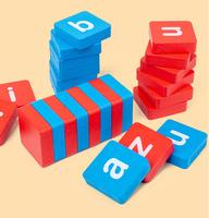 Nouveaux produits : Cartes d'orthographe, blocs de lettres en bois à associer, jouets éducatifs pour enfants avec boîte de lettres colorées en anglais