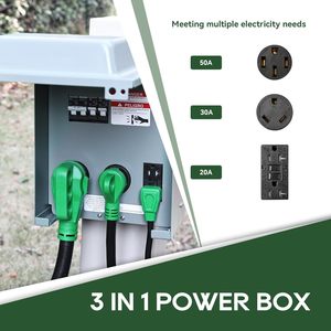 Panneau électrique pour <span class=keywords><strong>camping</strong></span>-<span class=keywords><strong>car</strong></span> avec prises 20A 30A 50A, boîte de disjoncteur pré-câblée pour <span class=keywords><strong>camping</strong></span>-<span class=keywords><strong>car</strong></span>, remorque de voyage, <span class=keywords><strong>camping</strong></span>-<span class=keywords><strong>car</strong></span> - Product Image 6