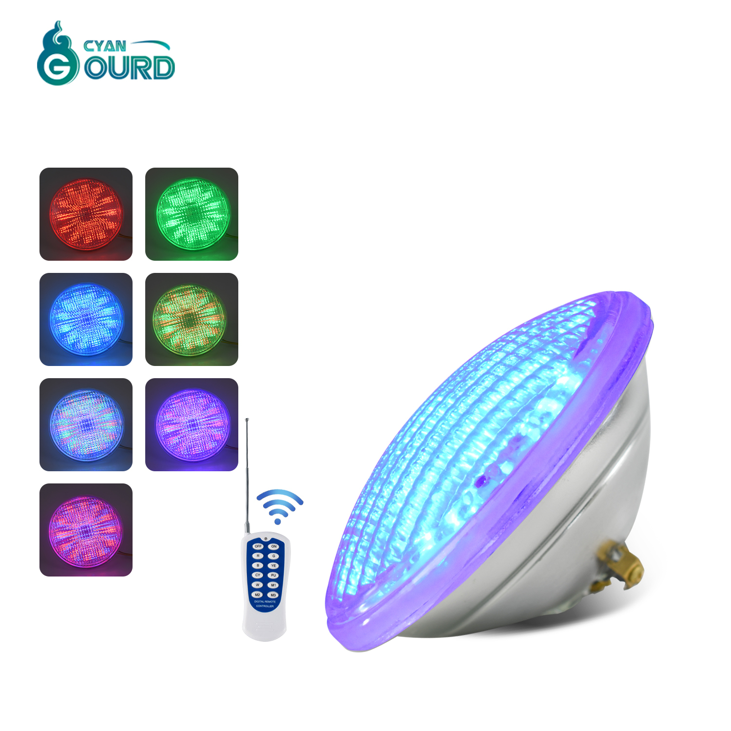 Best Color Changing Pool Lamp Remote Control Rgb Ip68 Waterproof 12v Submersible Swimming Underwater Par56 Led Pool Light