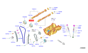 AUFERAY Régulateur <span class=keywords><strong>de</strong></span> distribution <span class=keywords><strong>de</strong></span> l'arbre à cames pour Nissan CHEVROLET OPEL SAAB, Norme OE 13025-4BB0A, Ensemble solénoï<span class=keywords><strong>de</strong></span> VVT - Product Image 2