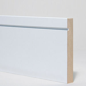 عينة مطلية بقوالب Mdf من خشب الصنوبر الأبيض ، قوالب ديكور داخلي حديثة ، قولبة قاعدية مقاومة للماء - Product Image 3