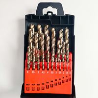 Jeu de forets hélicoïdaux à queue droite M35 HSSCO de haute qualité pour le perçage du métal et de l'acier inoxydable, outils CNC
