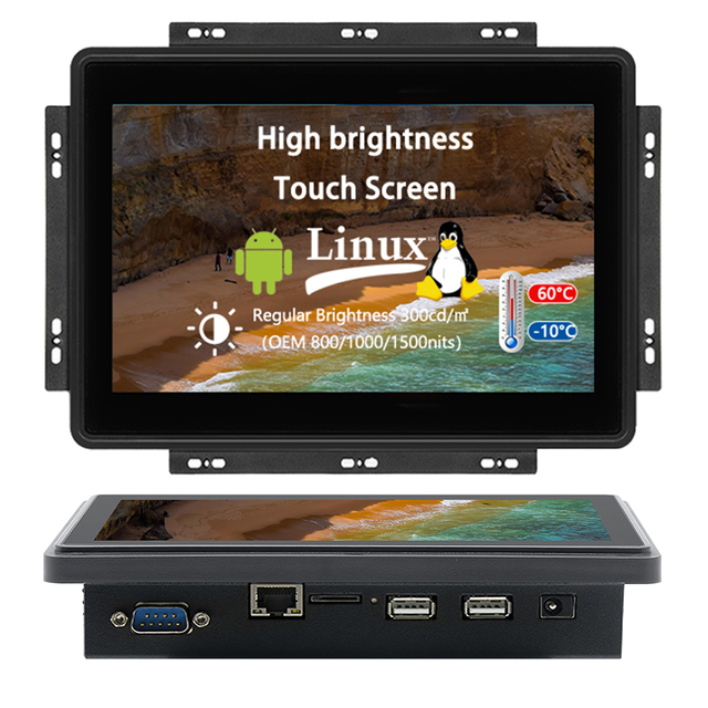 10.1 Inch All in One Wall Mounted Industrial Panel Pc Front Panel Ip65 Capacitive Touch Screen Pc