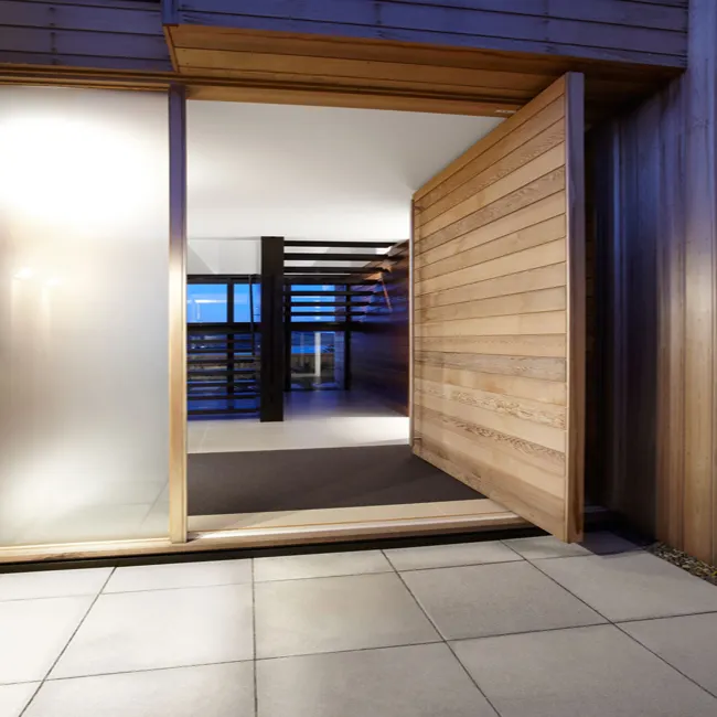 Portes d'intérieur Prima en bois de grange Porte intérieure moderne en bois massif Portes intérieures en bois demi-verre