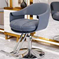 Chaise de Salon de coiffure en métal rotative pour ascenseur de célébrité Internet Simple haut de gamme pour la teinture et la permanente pour les salons de coiffure