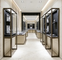 Vitrine de Luxe Verticale Personnalisée pour Montres, Cadre en Acier Inoxydable Premium, Présentoir à Bijoux avec Éclairage LED, Durable