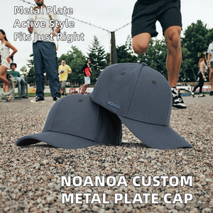 Casquette de baseball <span class=keywords><strong>NOANOA</strong></span> à 6 panneaux, polyester uni, logo brodé, chapeau sportif unisexe - Product Image 2