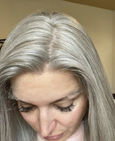 Perruque Casher Juive Grise Poivre et Sel, Lace Front HD, Base en Soie, Effet Cuir Chevelu Réel, Double Tirage, Cuticules Alignées, Sans Colle, pour Femmes Âgées