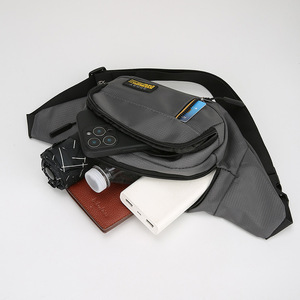 Men's Fanny Pack Crossbody <b>Bag</b> Oxford Cloth Multiple Compartments Waterproof Large Capacity Everyday Use - Product Image 3