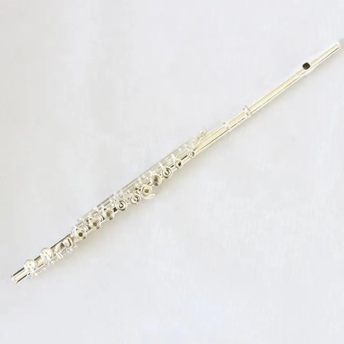 Good Quality Flute Instrument Musical Silver Plated 16 Open Holes Flute
