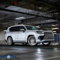 Rines de Aleación Forjada Sapphire Sunflower Spoke de 22, 24 y 26 Pulgadas 6x1397 en Beige Sumptuoso para Lexus Lx600 Dubai SUV
