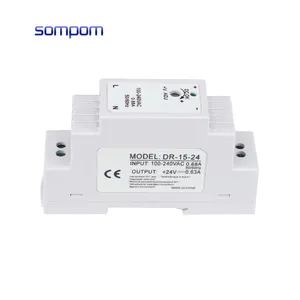 15W ac to dc power converter 5V/12V/24V Din Rail DR-15W Switching Power Supply