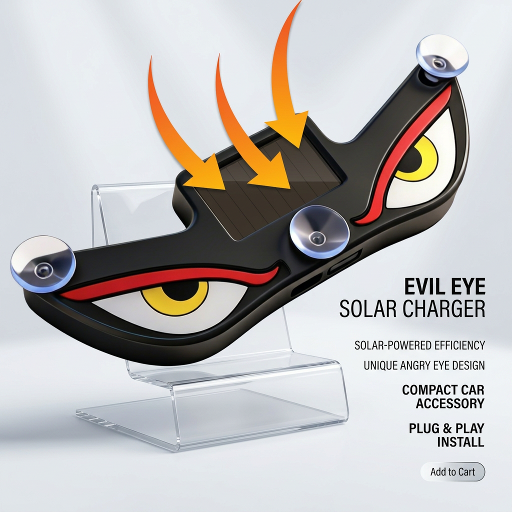 Solar NoWire Devil Eye LED Multi-Functional Decor Light Animated Expression Eye Sticker Lamp For All Vehicle Outdoor · image 3