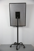 Tableau blanc mobile avec 5 roulettes verrouillables, support roulant réglable en hauteur par ressort pour bureau, formation et salle de classe