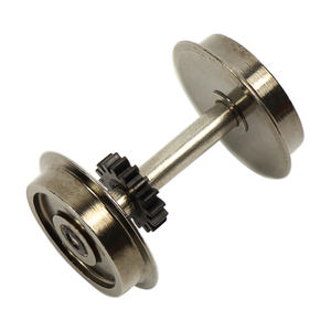 HP0187 모형 기차 철도 레이아웃 1:87 <span class=keywords><strong>HO</strong></span> 스케일 38인치 DC 휠 금속 바퀴 접착식 - Product Image 2