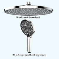 Ensemble de douche électrique portable pour bain de pluie Ensemble de douche à effet pluie nordique moderne avec cascade