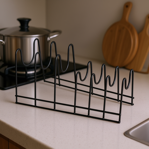 ที่วางฝาหม้อเมทัลเท็กซ์ ลิโด้ ลาวา ชั้นวางลวดโลหะสำหรับจัดเก็บในครัว - Product Image 3