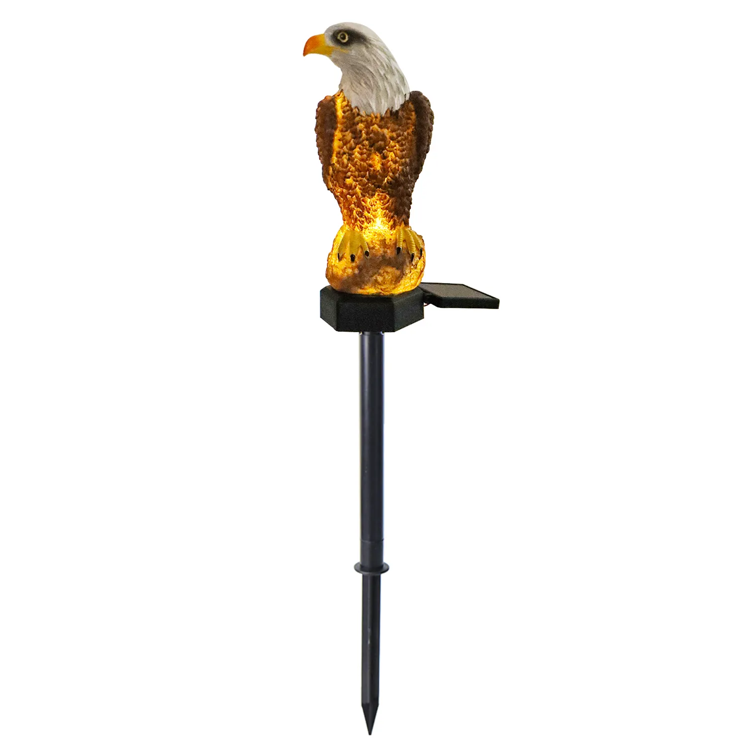 SOL9762 Garden Decoration Landscape Solar LED Lawn Lamps Solar Resin Eagle Stake Light Inserted Ground Plug Lamp