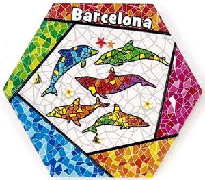 Posavasos <span class=keywords><strong>de</strong></span> Cerámica Española <span class=keywords><strong>de</strong></span> <span class=keywords><strong>Barcelona</strong></span> Impresos en 3D Personalizados, Alfombrillas y Protectores para Decoración del <span class=keywords><strong>Hogar</strong></span>, Recuerdo Duradero para Tazas <span class=keywords><strong>de</strong></span> Café y Té - Product Image 4