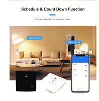 Stopkontak Pintar Kaca Temper Universal EU/UK dengan Tuya WiFi USB Type-C 15A dan Sakelar Tanpa Kabel Fasa