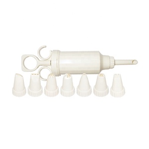 Douilles blanches en plastique de qualité alimentaire, pour pâtisserie, biscuits, décoration, moule à gâteaux, <span class=keywords><strong>pistolet</strong></span> à pâtisserie, 8 pièces - Product Image 2