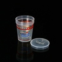 Gobelet en plastique jetable miniature personnalisé de 3 oz avec couvercle