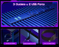 Table d'ordinateur pour usage domestique, bureau de jeu pour joueur, bureau d'ordinateur en forme de L, grand bureau d'angle pour PC, bureau de jeu RGB avec éclairage LED, vente chaude