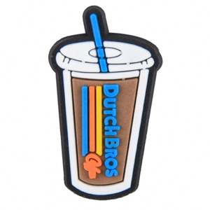 2025 새로운 사용자 정의 음료 밀크 티 맥주 샌들 매력 냉간 프레스 오렌지 주스 캐주얼 신발 장식품 - Product Image 4