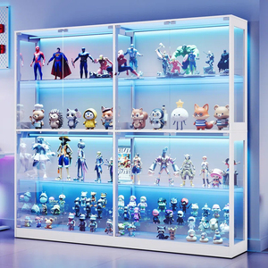 <span class=keywords><strong>Vitrina</strong></span> con Luz LED, <span class=keywords><strong>Vitrina</strong></span> de Vidrio para Tienda, <span class=keywords><strong>Vitrina</strong></span> para Exhibición de Figuras de Acción, Estante de Exhibición Transparente, <span class=keywords><strong>Vitrina</strong></span> de Piso DR571 - Product Image 1