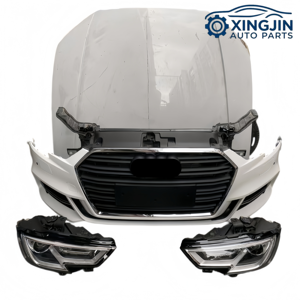 2018 - <span class=keywords><strong>2020</strong></span> für Audi A3 A3L Kompletter Stoßfänger mit Kühlergrill Lüfter Kühler Frontlippe Scheinwerfer Motorhaube Kotflügel Karosserie-Kit - Product Image 2