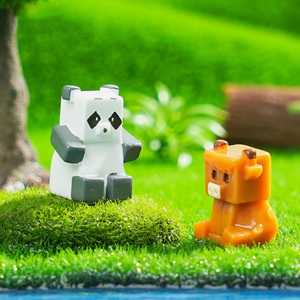 حيوانات صغيرة مصغرة من الراتنج على شكل ضفدع وأكسولوتل وفلامنغو لتزيين الحدائق الخيالية وأحواض السمك والنباتات - Product Image 4