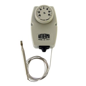 Termostato Ajustable Encapsulado (-35+35C) de un Solo Polo con Sensor de Fuelle Lleno de Líquido para Almacenamiento en Cámaras Frigoríficas con Contactos SPDT - Product Image 1